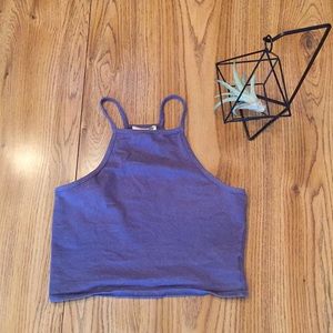 Blue Crop Tank